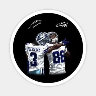 Vintage George Pickens and Ceedee Lamb Fantastic Duo Signature Magnet